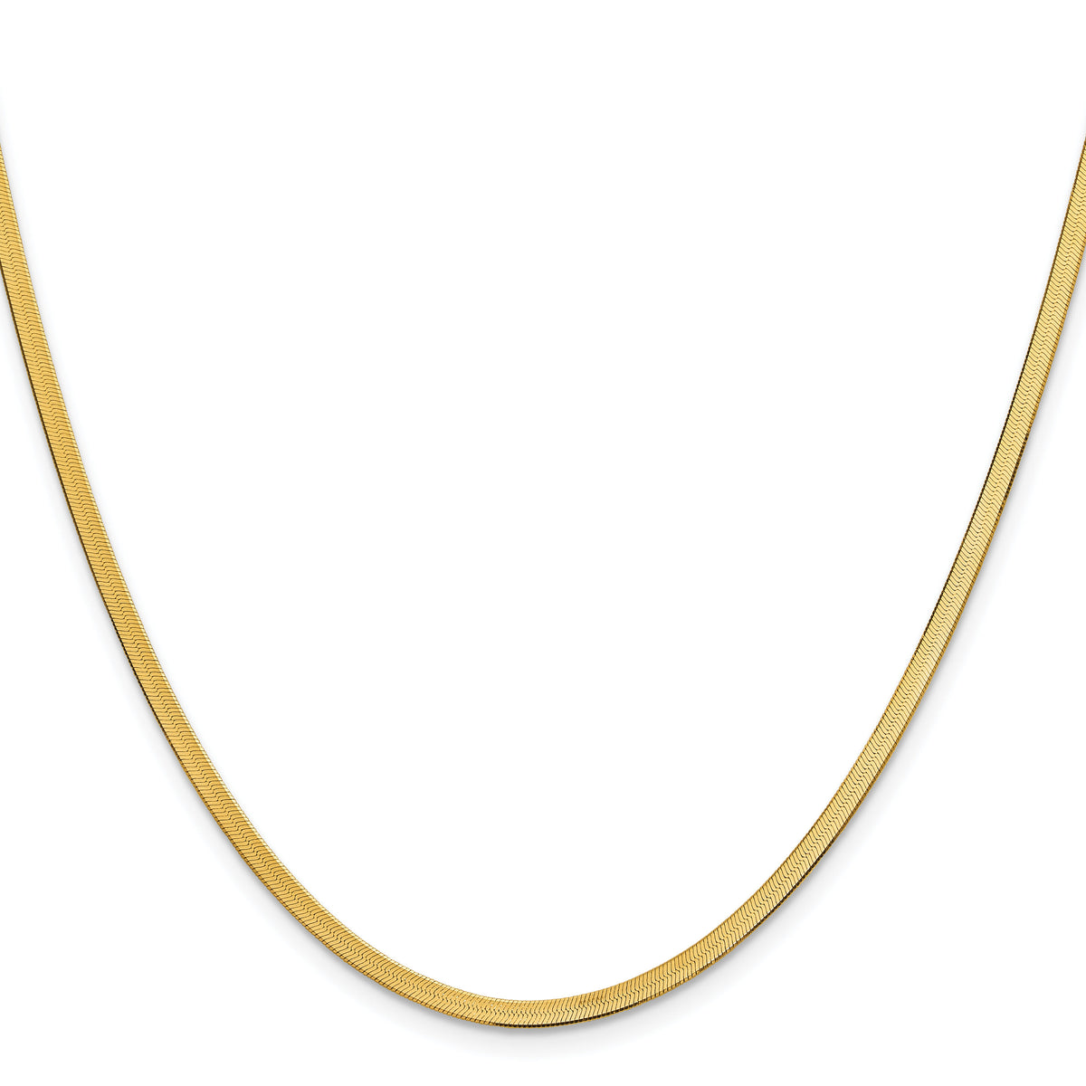 14k 2.5mm Silky Herringbone Chain-SLK020-18