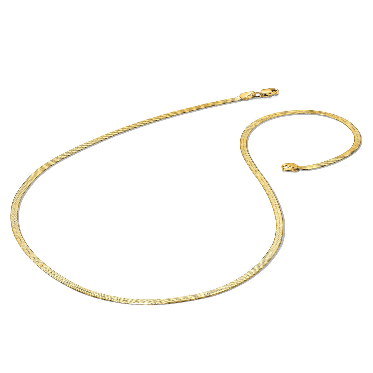 14k 2.5mm Silky Herringbone Chain-SLK020-18