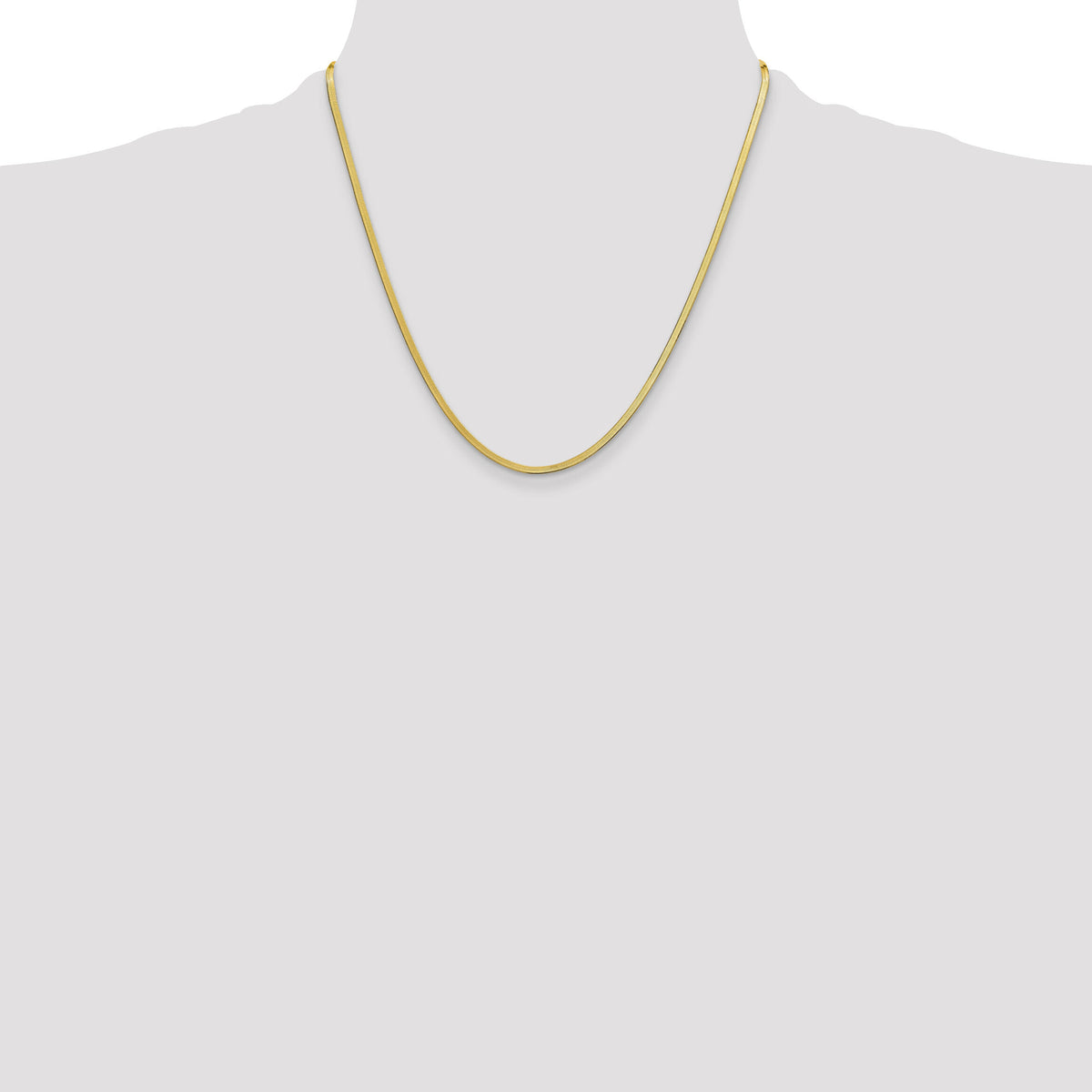 14k 2.5mm Silky Herringbone Chain-SLK020-20