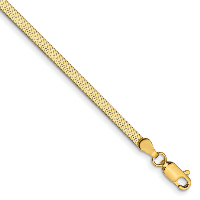 14k 2.5mm Silky Herringbone Chain-SLK020-8