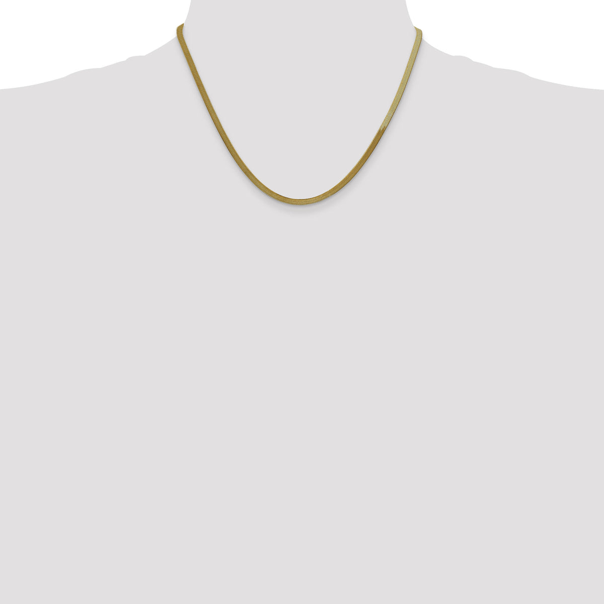 14k 3mm Silky Herringbone Chain-SLK025-18