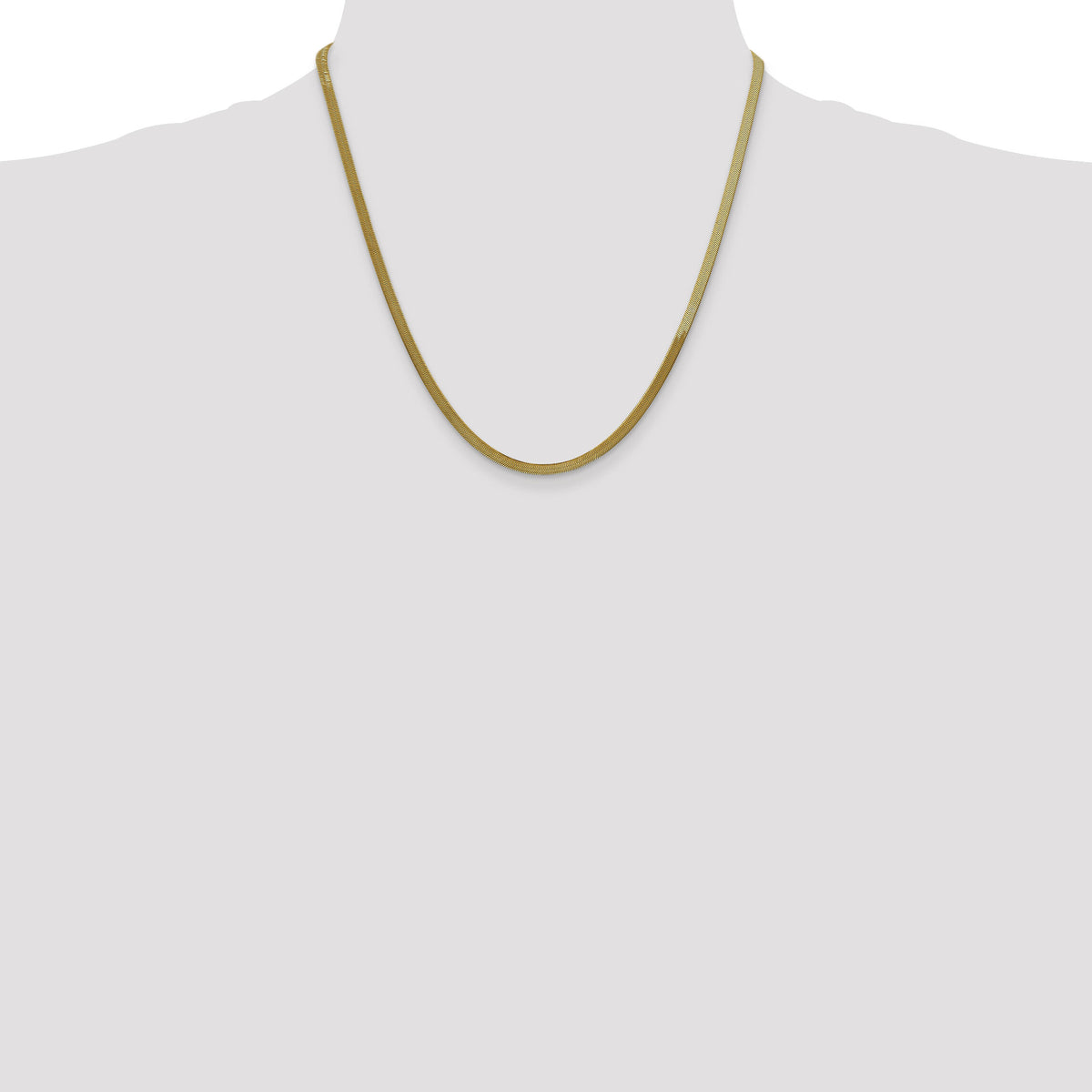 14k 3mm Silky Herringbone Chain-SLK025-20