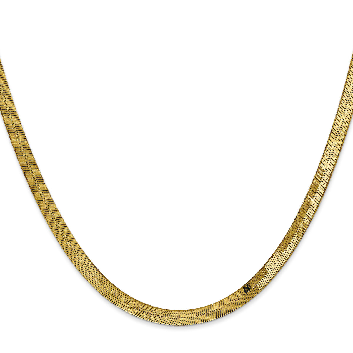 14k 4mm Silky Herringbone Chain-SLK040-24