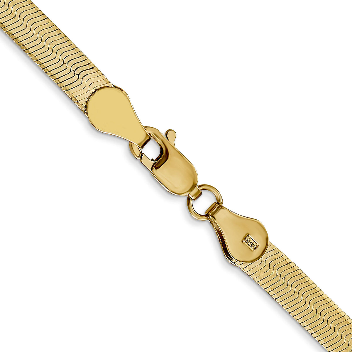14k 4mm Silky Herringbone Chain-SLK040-16