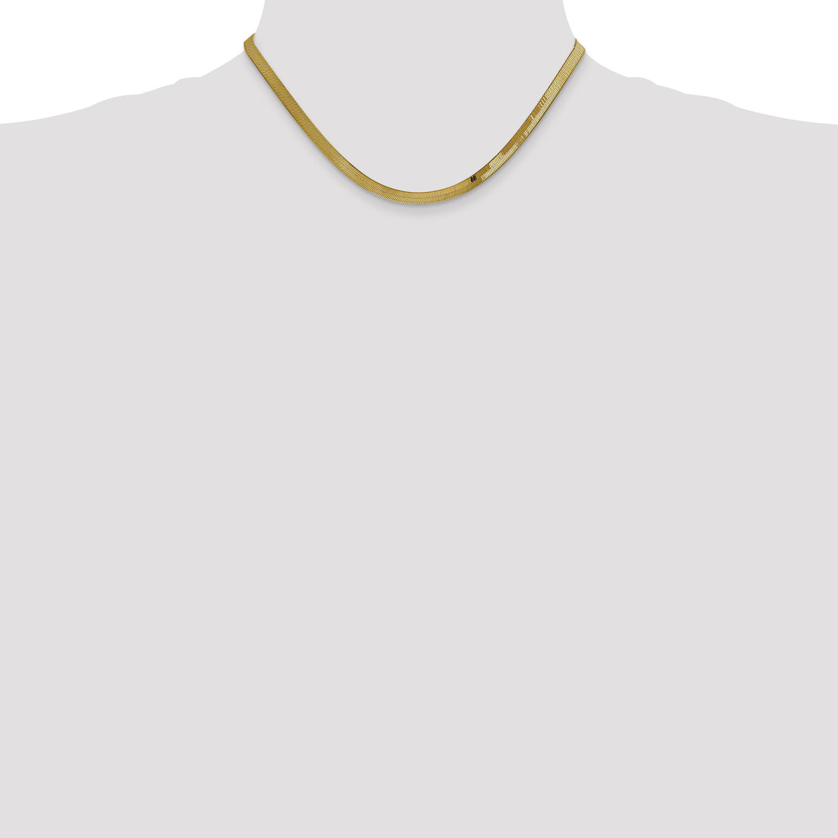 14k 4mm Silky Herringbone Chain-SLK040-16