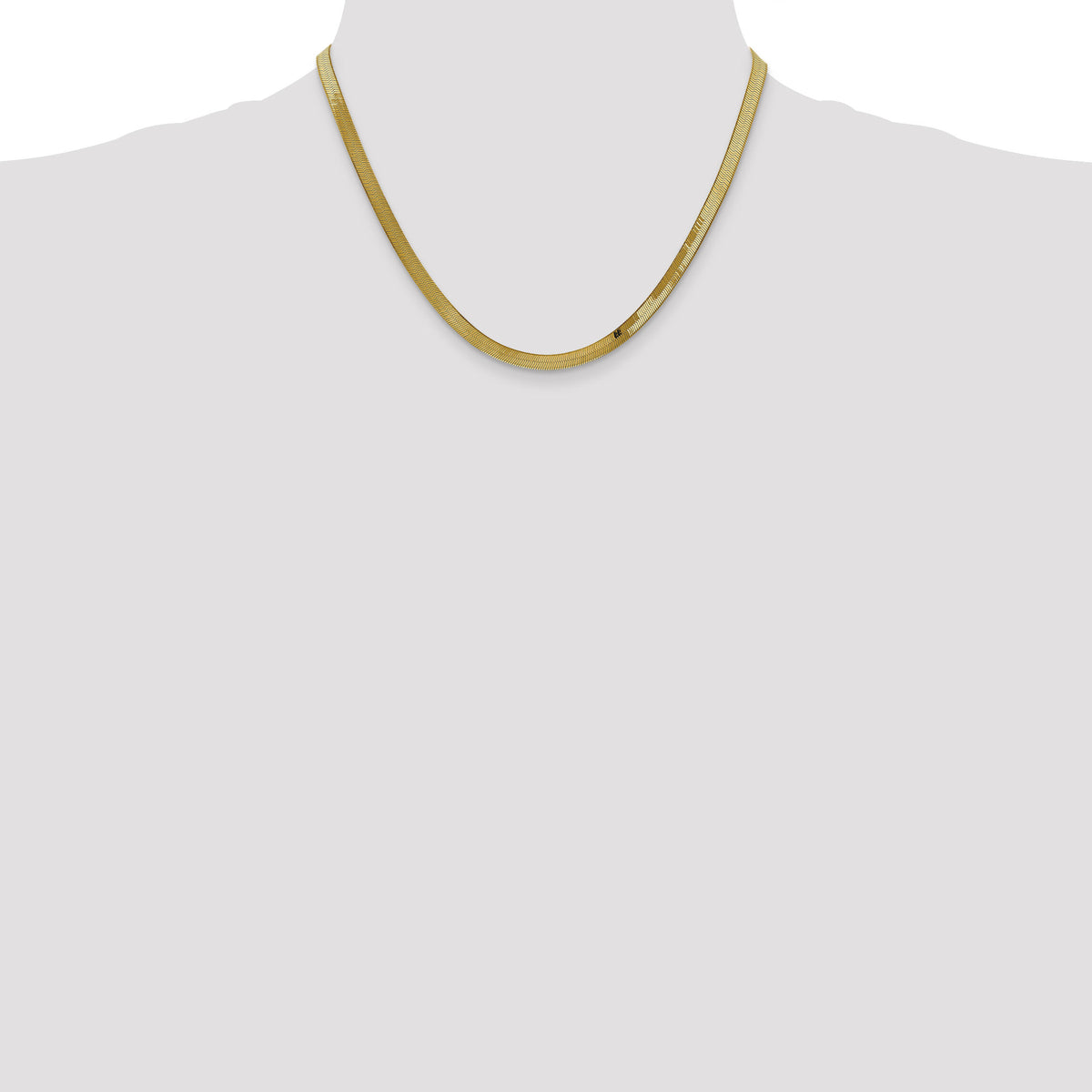 14k 4mm Silky Herringbone Chain-SLK040-18