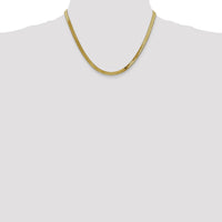 14k 4mm Silky Herringbone Chain-SLK040-18