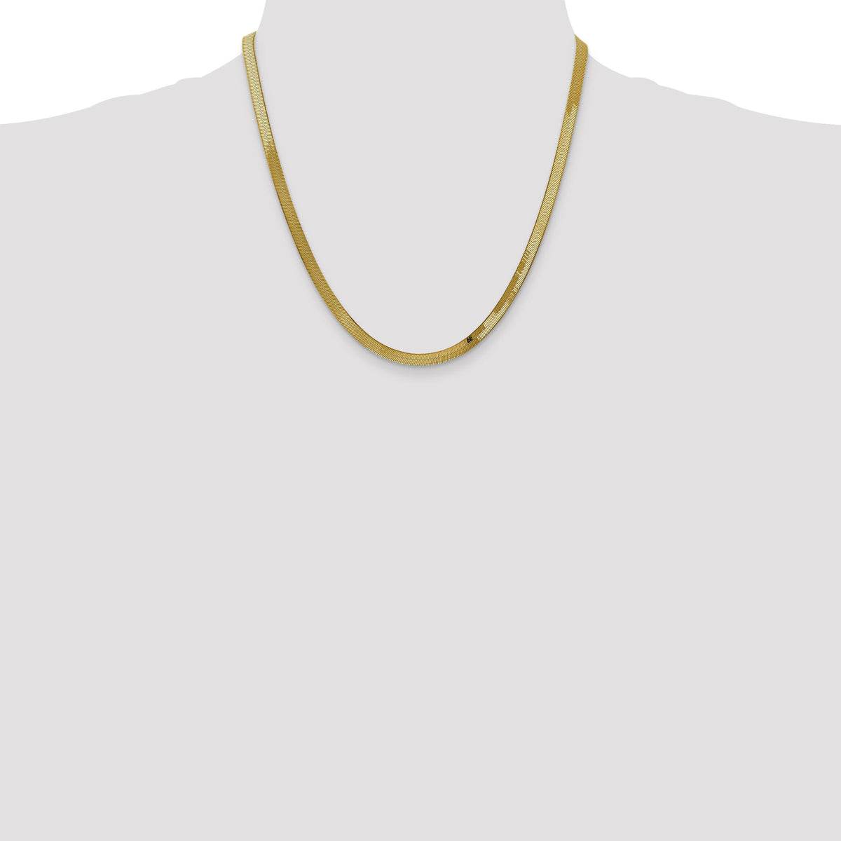 14k 4mm Silky Herringbone Chain-SLK040-20
