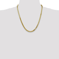 14k 4mm Silky Herringbone Chain-SLK040-22