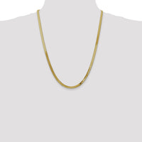 14k 4mm Silky Herringbone Chain-SLK040-24