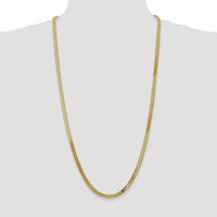 14k 4mm Silky Herringbone Chain-SLK040-30