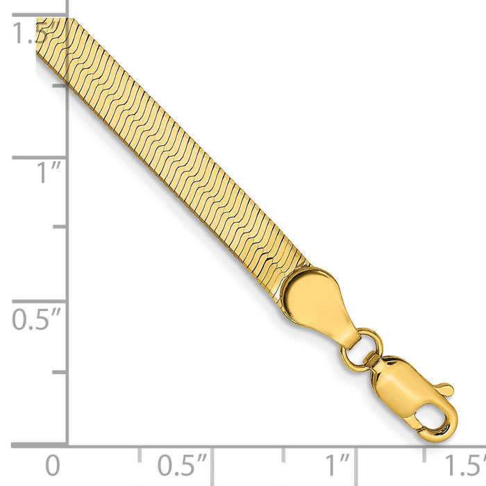 14k 4mm Silky Herringbone Chain-SLK040-7