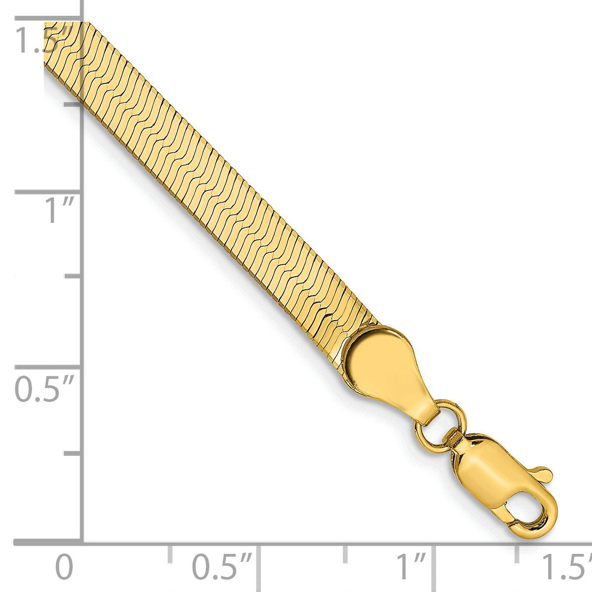 14k 4mm Silky Herringbone Chain-SLK040-8