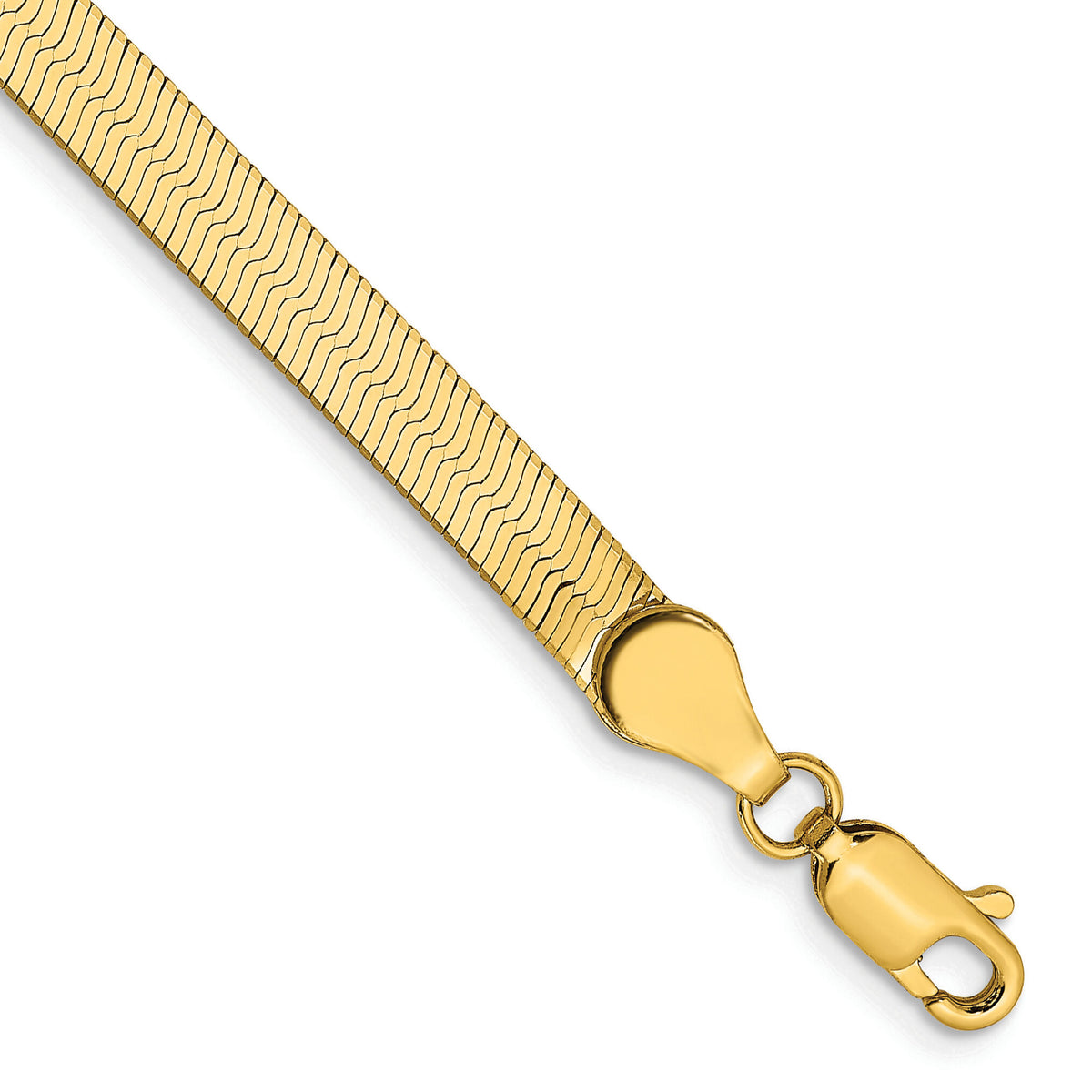 14k 4mm Silky Herringbone Chain-SLK040-7