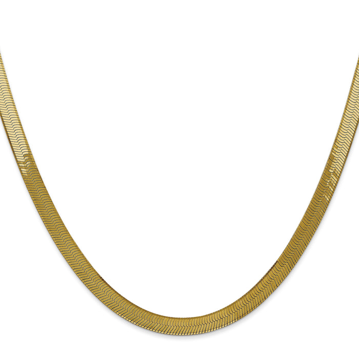 14k 5mm Silky Herringbone Chain-SLK050-16