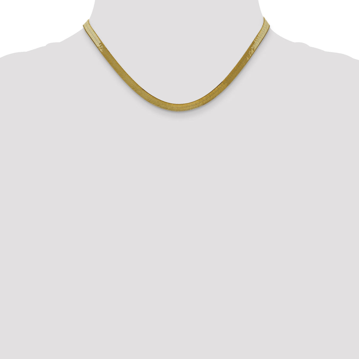 14k 5mm Silky Herringbone Chain-SLK050-16