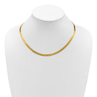 14k 5mm Silky Herringbone Chain-SLK050-18