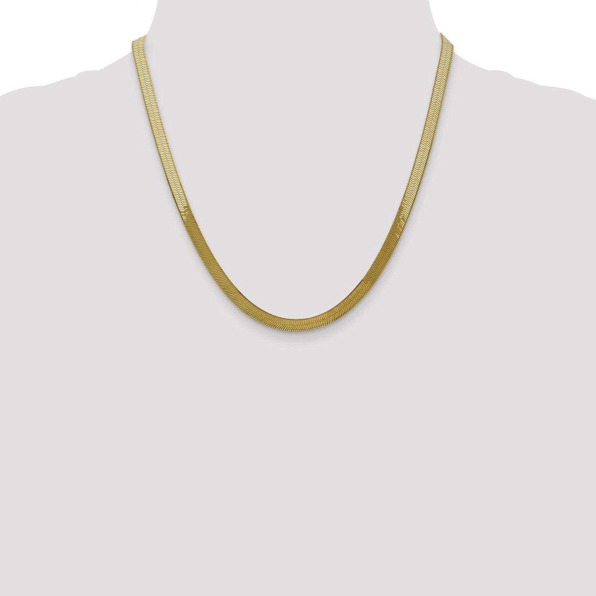 14k 5mm Silky Herringbone Chain-SLK050-20