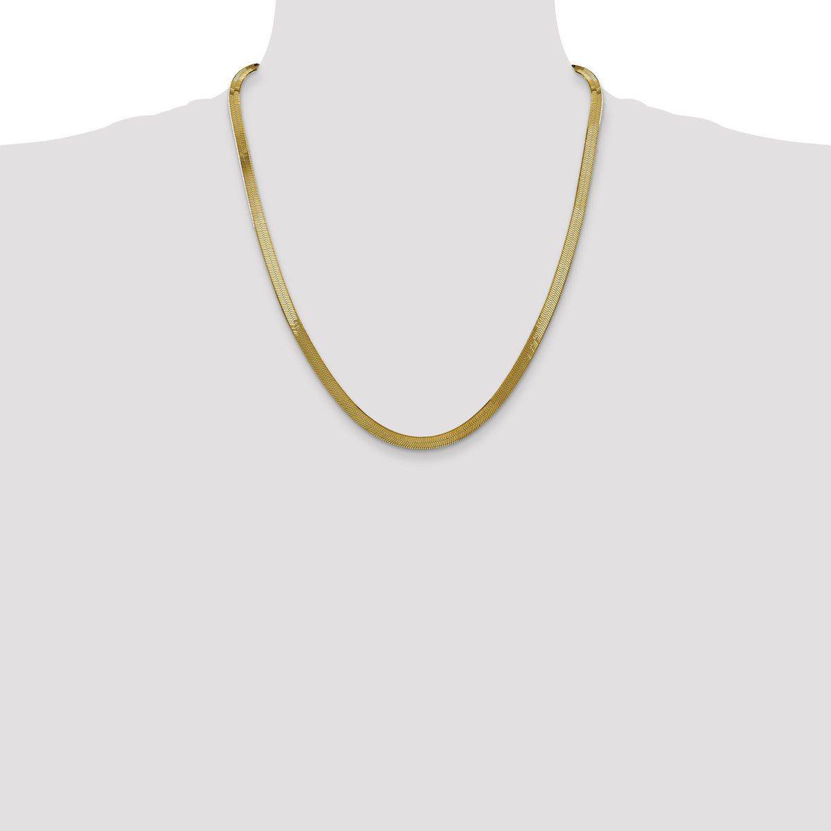14k 5mm Silky Herringbone Chain-SLK050-22