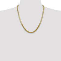 14k 5mm Silky Herringbone Chain-SLK050-22