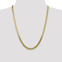 14k 5mm Silky Herringbone Chain-SLK050-24