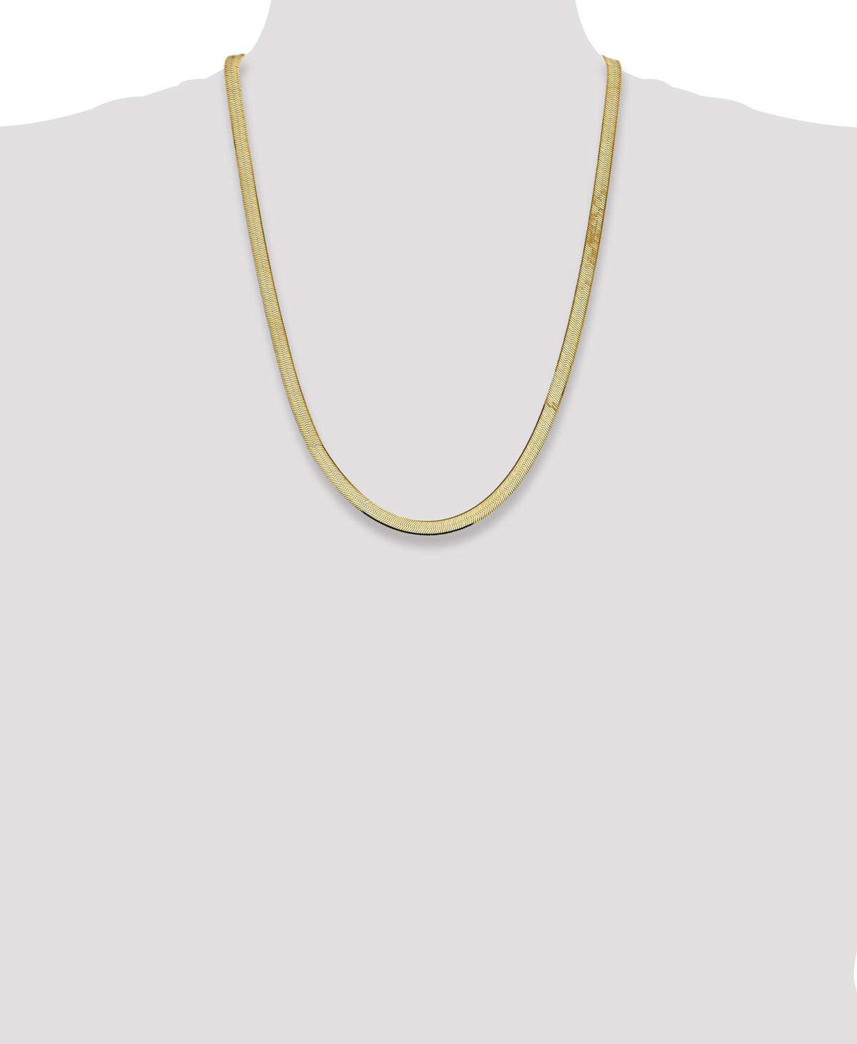 14k 5.5mm Silky Herringbone Chain-SLK055-24