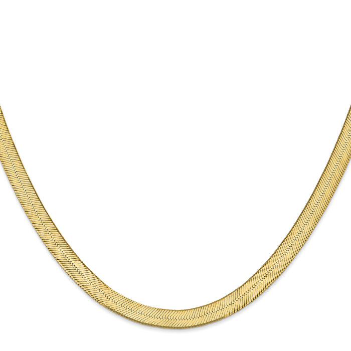 14k 6.5mm Silky Herringbone Chain-SLK065-16