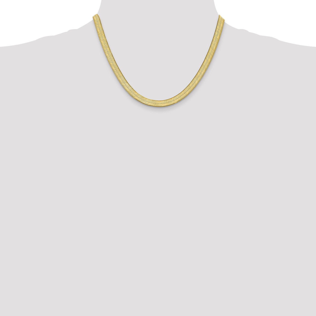 14k 6.5mm Silky Herringbone Chain-SLK065-18