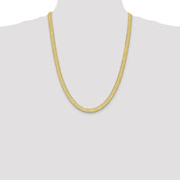 14k 6.5mm Silky Herringbone Chain-SLK065-24