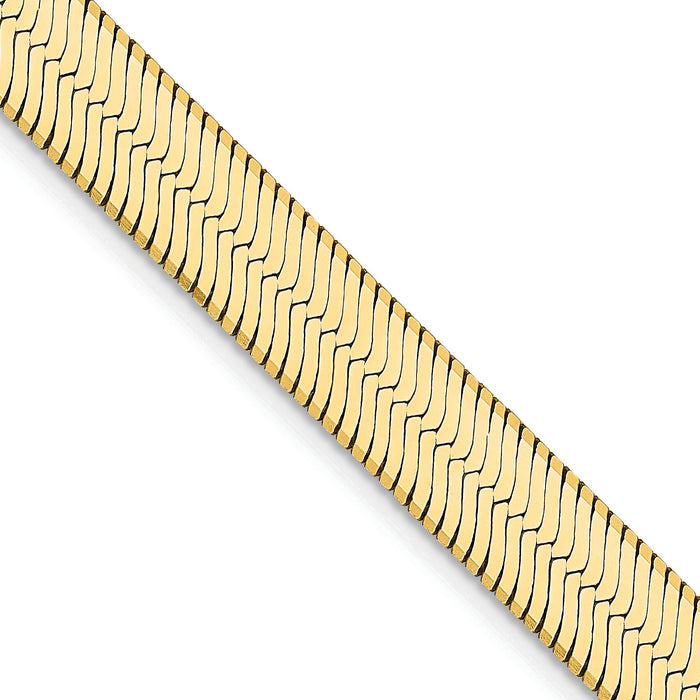 14k 6.5mm Silky Herringbone Chain-SLK065-18