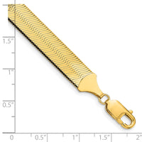 14k 10mm Silky Herringbone Chain-SLK100-8
