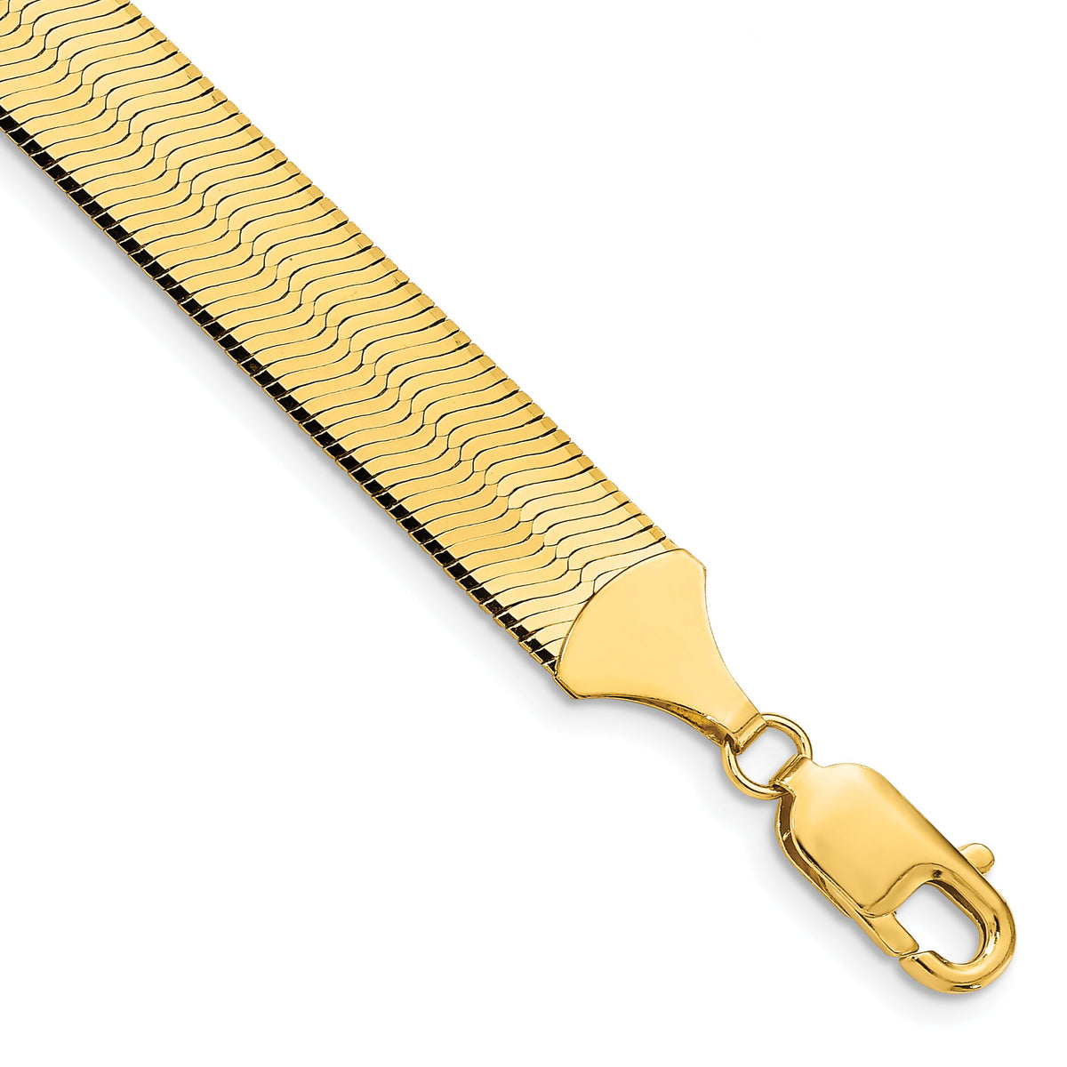 14k 10mm Silky Herringbone Chain-SLK100-8