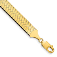 14k 10mm Silky Herringbone Chain-SLK100-8