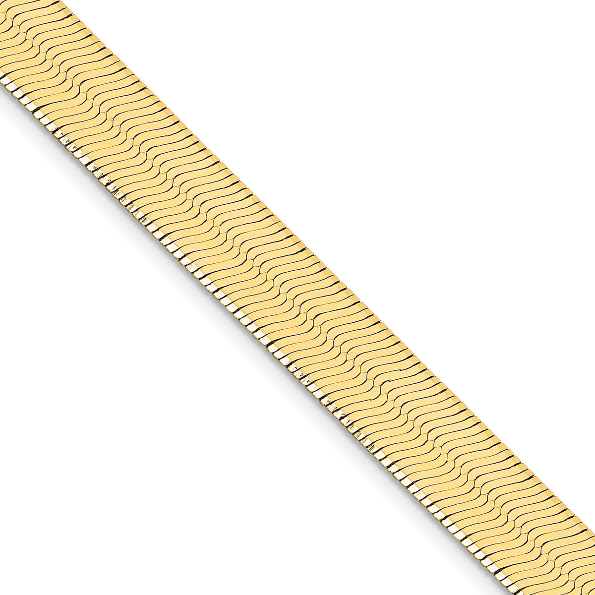 14k 10mm Silky Herringbone Chain-SLK100-22