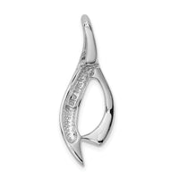 14k White Gold Designer Slide-SLW108