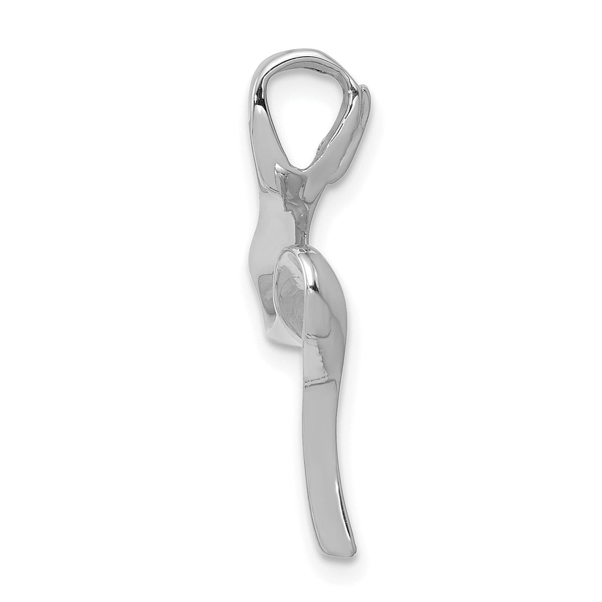 14k White Gold Omega Slide-SLW13