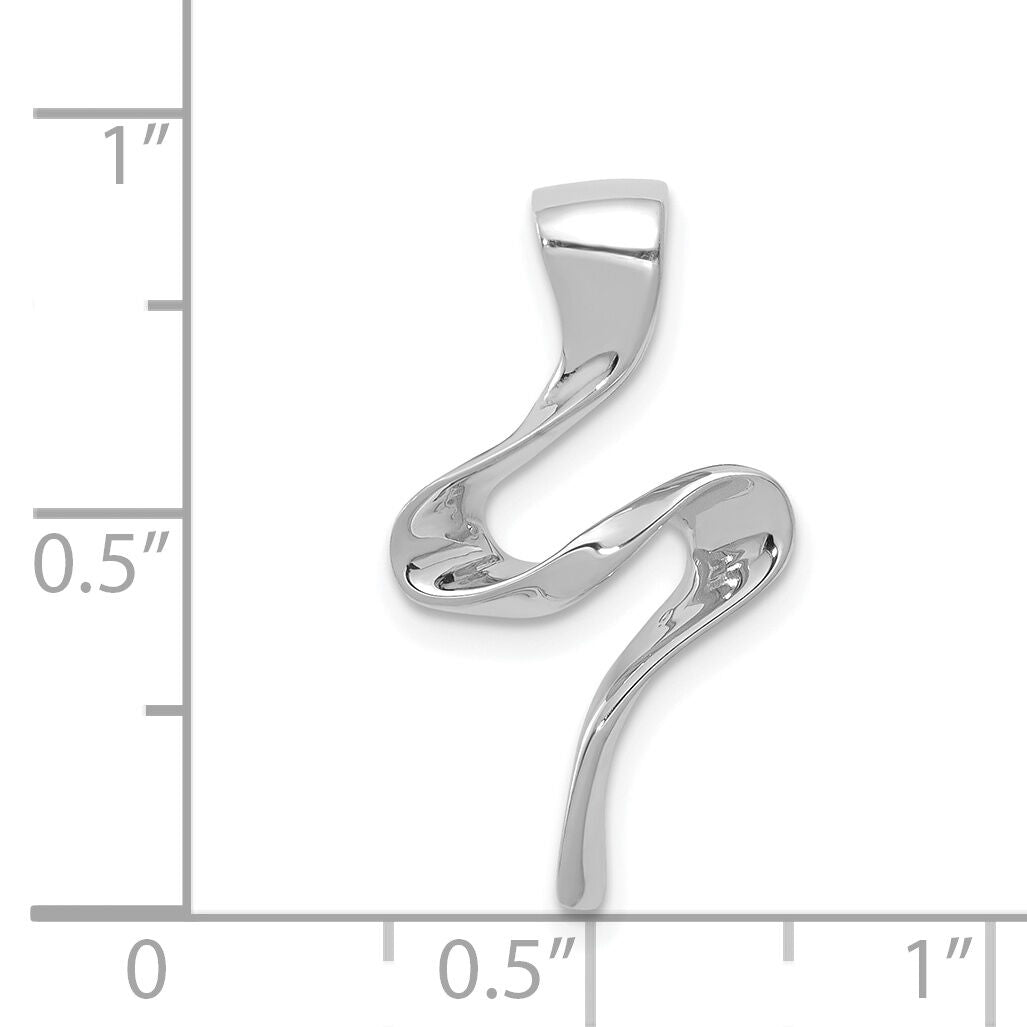 14k White Gold Omega Slide-SLW13
