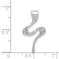 14k White Gold Omega Slide-SLW13