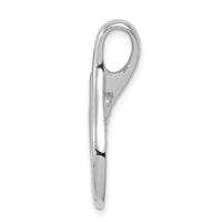 14k White Gold Reversible Fancy Omega Slide-SLW139