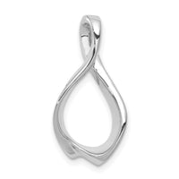 14k White Gold Fits up to 2mm Omega/ 4mm Reversible Omega Slide-SLW16