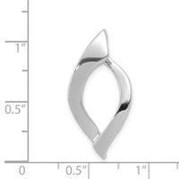 14k White Gold Fits up to 8mm Regular, 10mm Fancy Reversible Omega Slide-SLW21