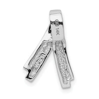 14k White Gold Fits up to 6mm Regular & Fancy Reversible Omega Slide-SLW240