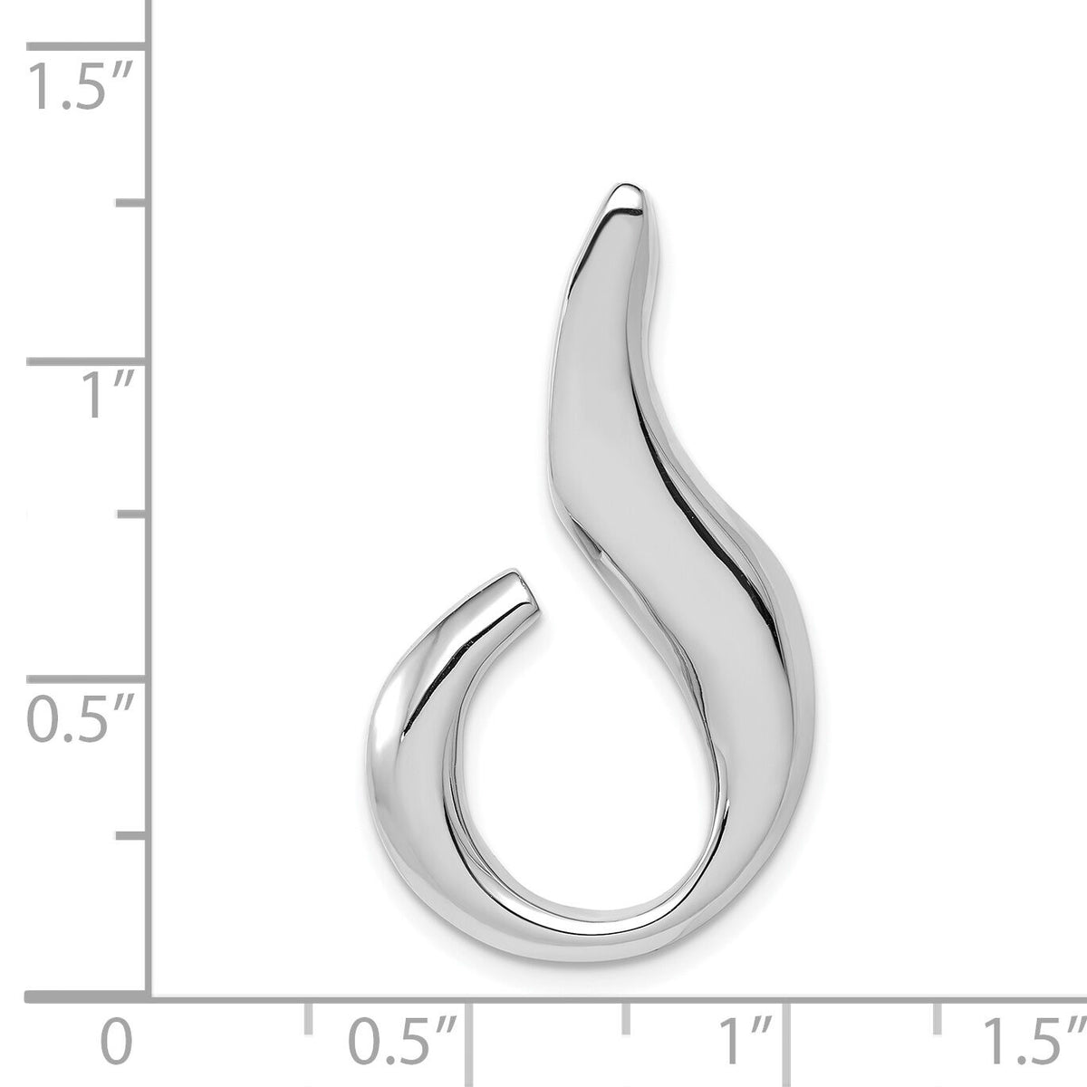 14k White Gold Fits up to 6mm Regular and Fancy Omega Slide-SLW248
