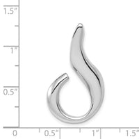14k White Gold Fits up to 6mm Regular and Fancy Omega Slide-SLW248