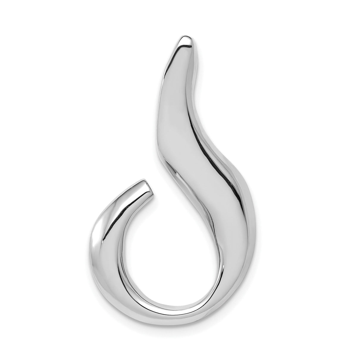 14k White Gold Fits up to 6mm Regular and Fancy Omega Slide-SLW248