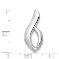 14k White Gold Fits up to 6mm Regular, 8mm Fancy Omega Slide-SLW254