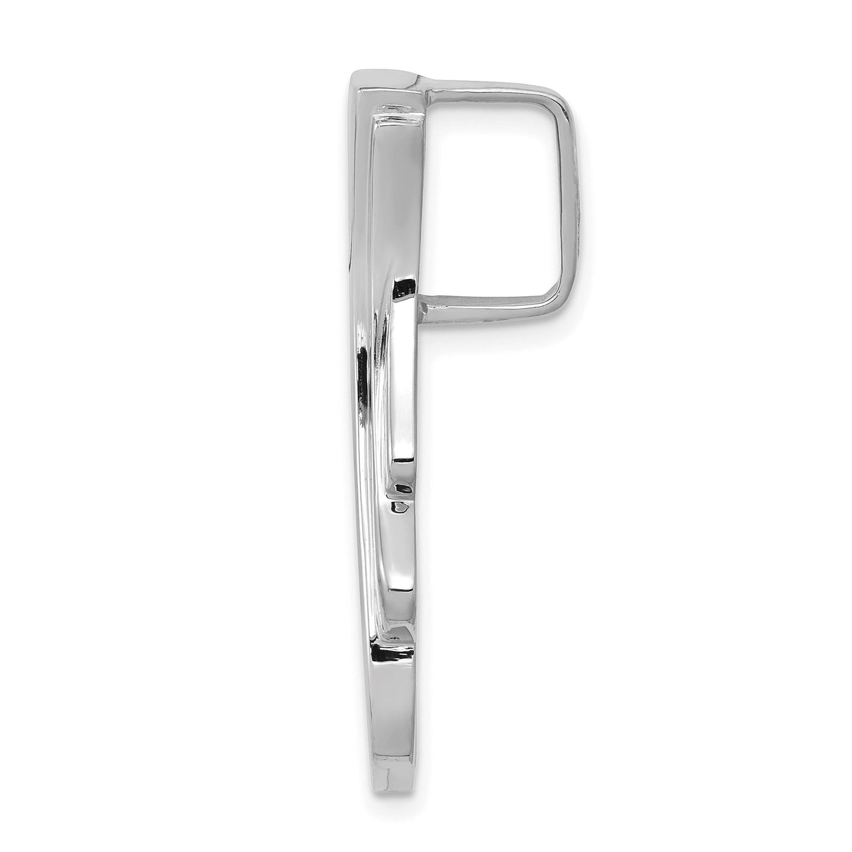 14k White Gold Fits 6mm Reg, 8mm Fancy Omega Slide-SLW255
