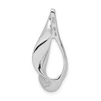 14k White Gold Fits up to 3mm Regular, 6mm Fancy Reversible Omega Slide-SLW78