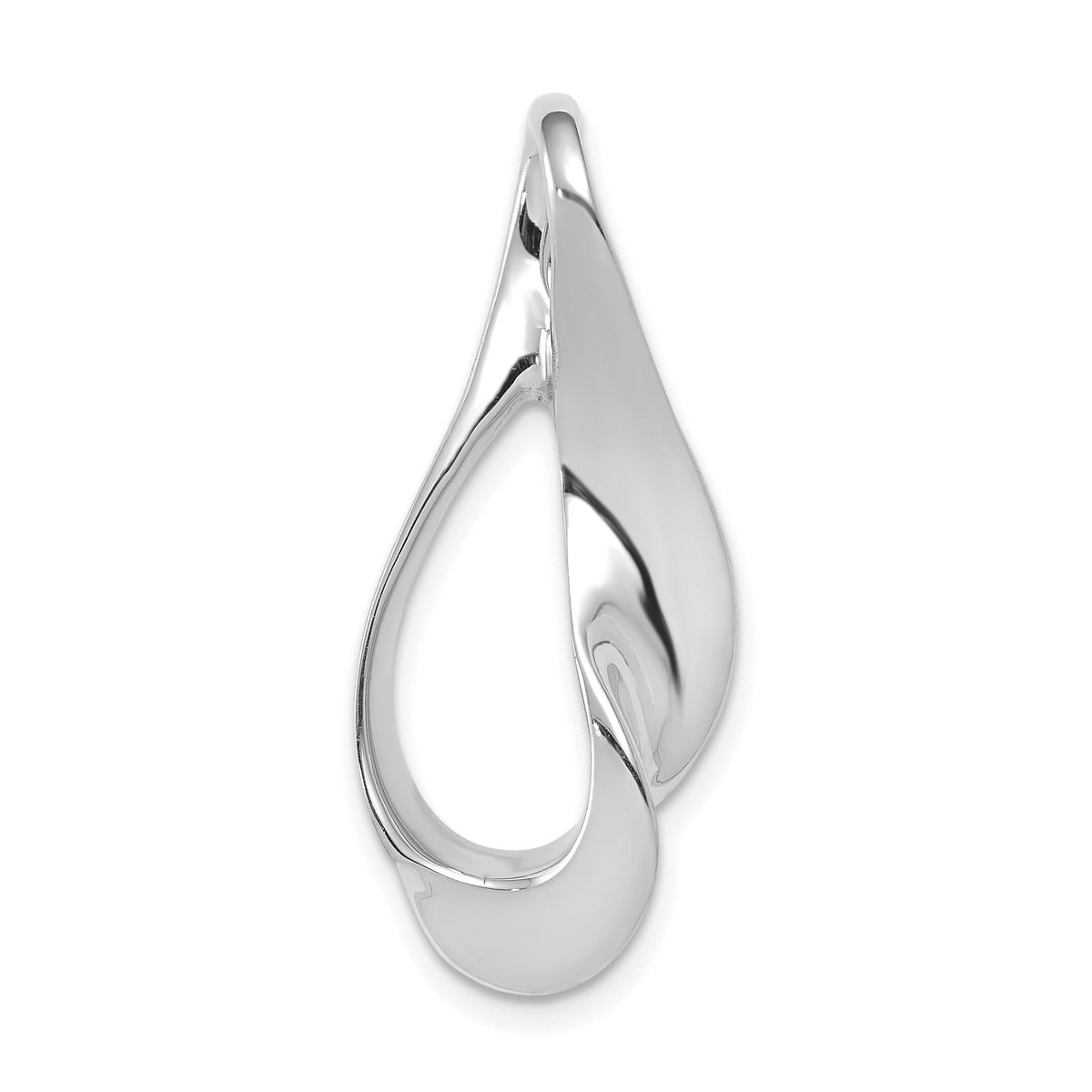 14k White Gold Fits up to 3mm Regular, 6mm Fancy Reversible Omega Slide-SLW78