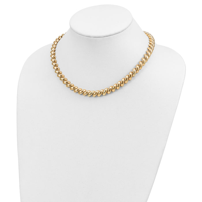 14k Polished San Marco Necklace-SM16-18
